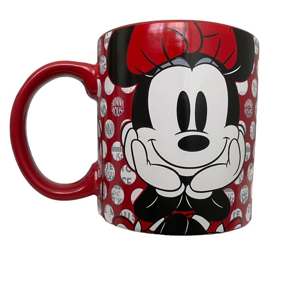 Disney Minnie Mouse Rock the Dots Ceramic Coffee Mug 14oz